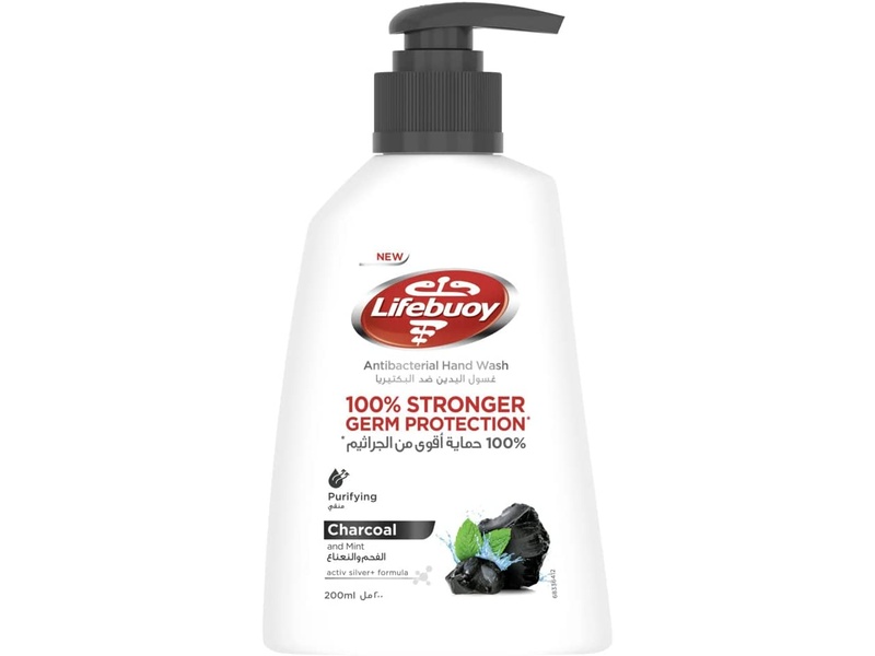 Lifebuoy hand wash 200 ml charcoal and mint