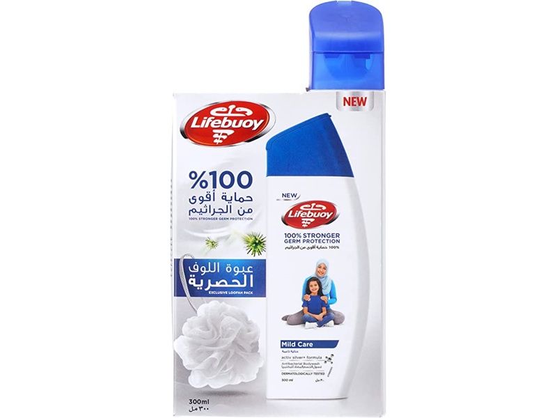 Lifebuoy shower gel 300 ml mild care with kit