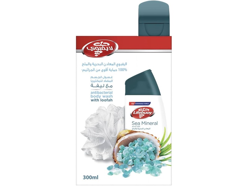 Lifebuoy shower gel 300 ml sea minerals and salt with kit