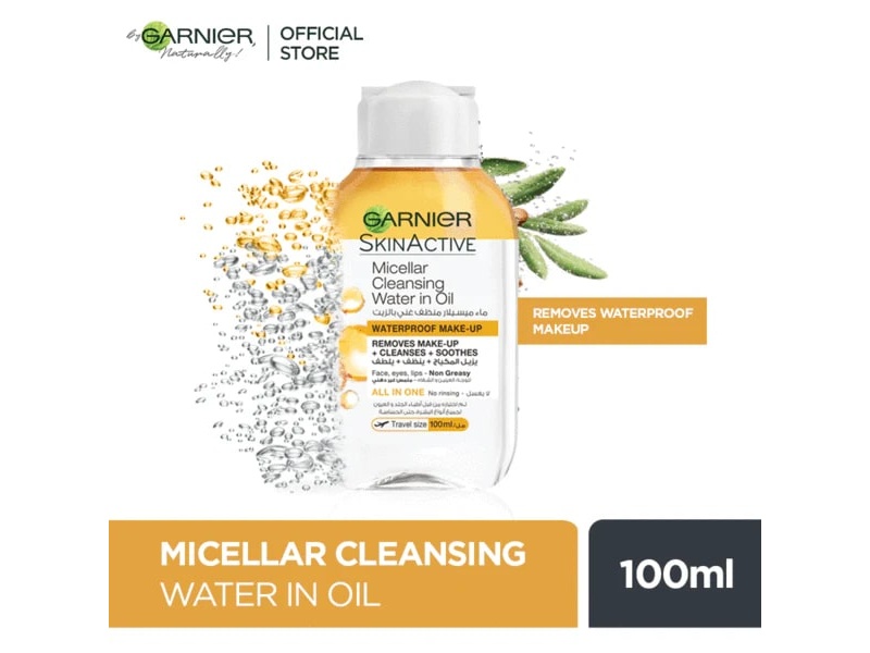 Garnier skin active micellar cleansing water in oil  makeup 100ml