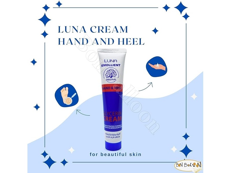 LUNA GLYCERIN CREAM HAND AND HEEL 40GM 