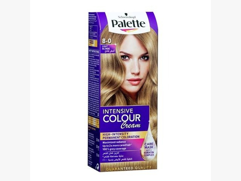 Palette hair color cream 8-0 light blonde