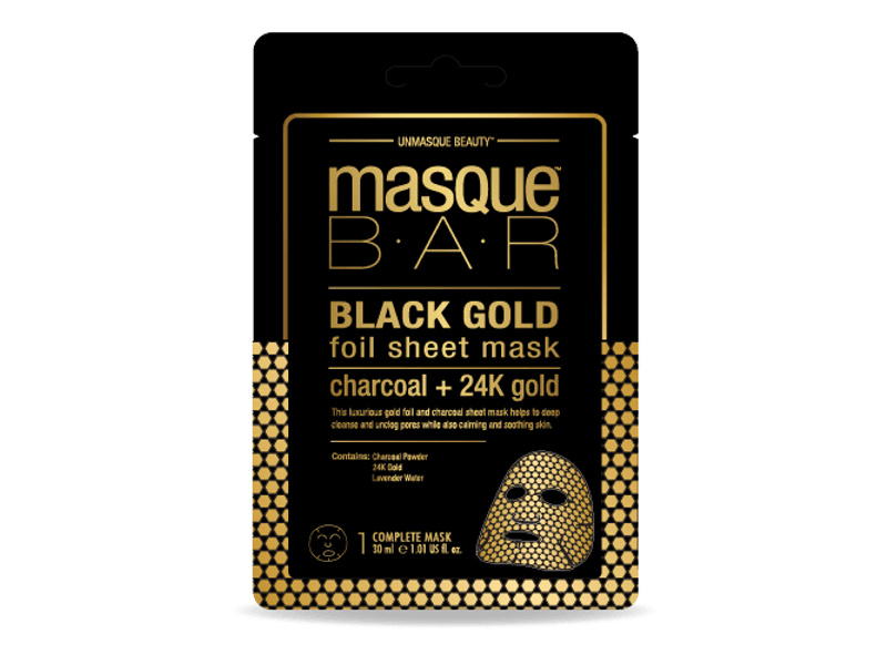 Masque bar black gold foil sheet mask 30ml (7657)