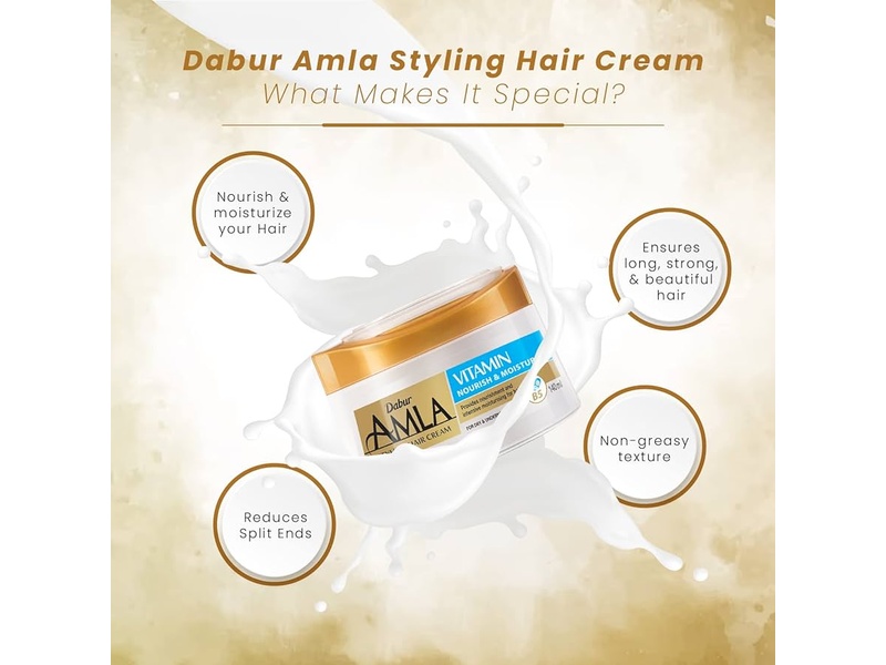 Dabur amla hair vitamin styling cream 140ml