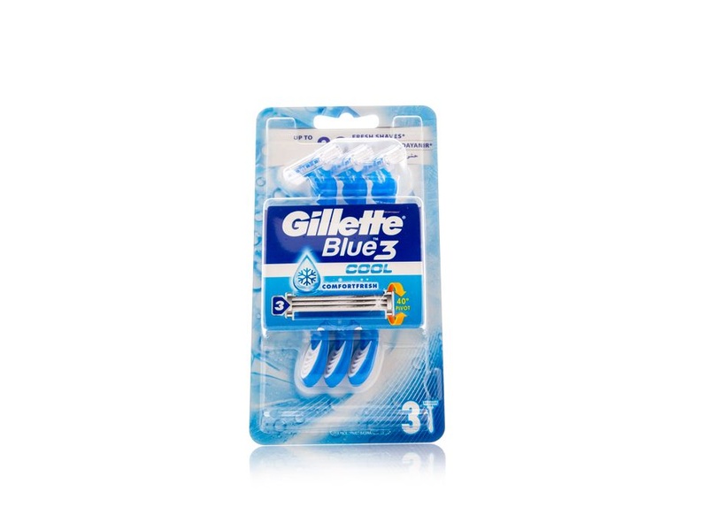 Gillette blue 3 razor card 3pcs