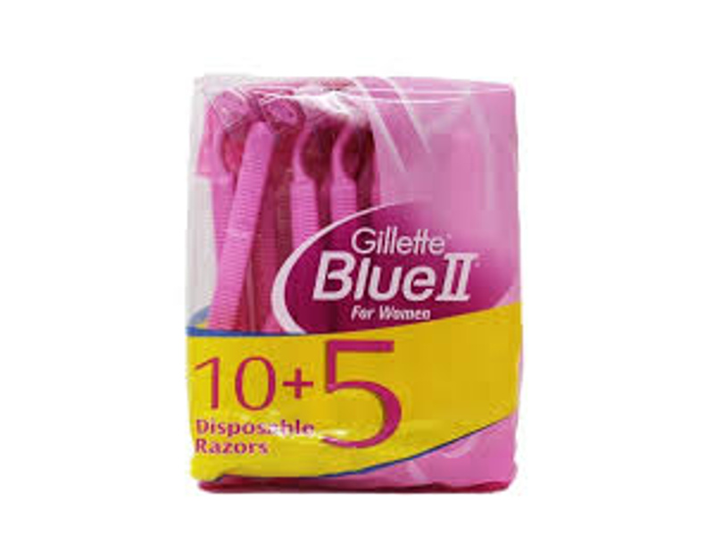 Gillette blue ii 10+5 rose women