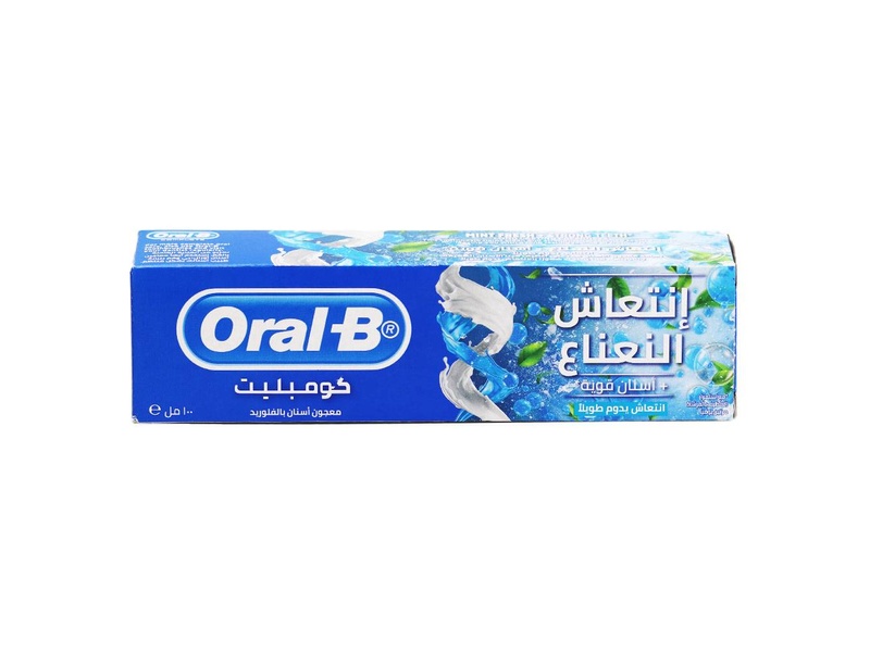 Oral-b toothpaste + mouth wash complete fresh mint 100ml