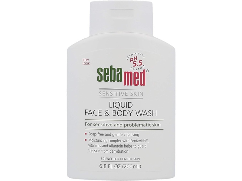 SEBAMED FACE WASH SENSITIVE SKIN 200 ML  LIQUID FACE& BODY