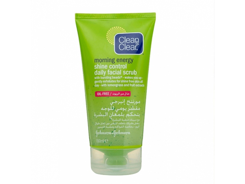 Clean & clear morning energy shine control daily facial scrub 150ml