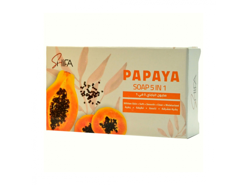 SHIFA PAPAYA 5*1 SOAP 135 GM 