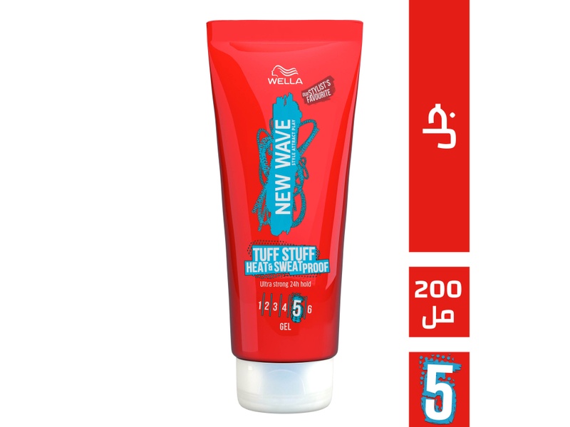 New wave heat & sweat proof 5 hair gel 200 ml