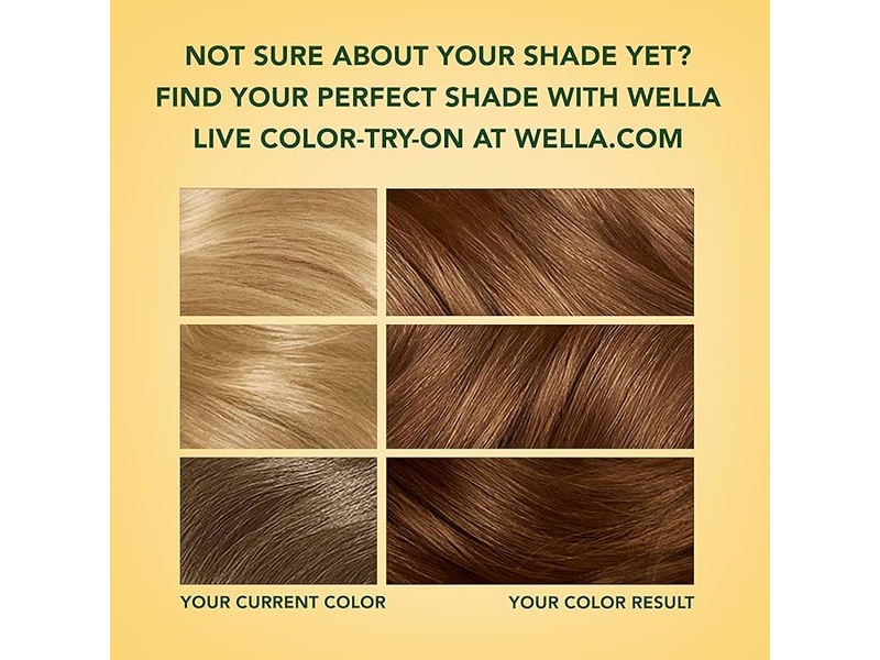 WELLA SOFT HAIR COLOR KIT 77 NO AMMONIA GOLDEN BROWN