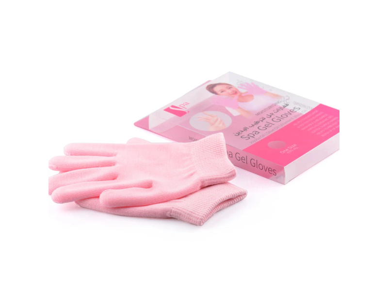 SPA MOISTURISING GEL GLOVES WITH JOJOBA OIL OLIVE OIL VITAMIN E & ROSE OIL