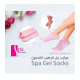 SPA MOISTURISING GEL SOCKS WITH JOJOBA OIL OLIVE OIL VITAMIN E & ROSE OIL