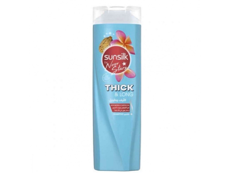 Sunsilk hair shampoo 400 ml thick & long biotin & castor oil