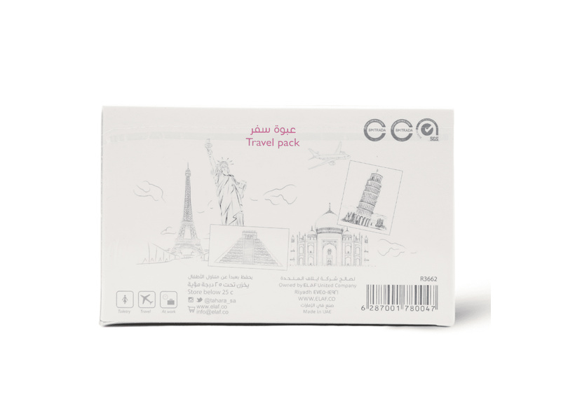 Tahara feminine wipes travel pack