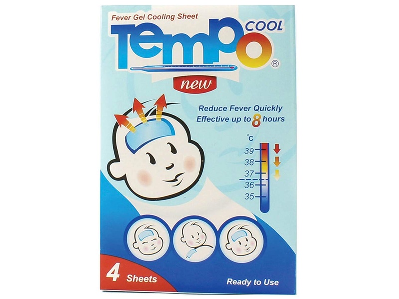 TEMPO COOL FEVER GEL COOLING SHEET INFANT 4PCS(0489)