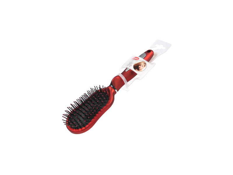 Titania titania 9 rows hair brush oval red