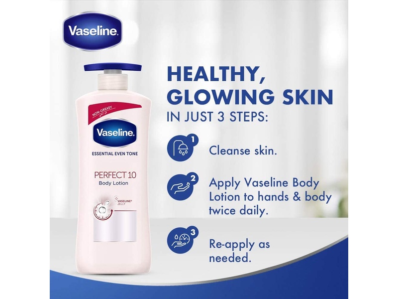 Vaseline body lotion essential even tone perfect 10 new 400 ml