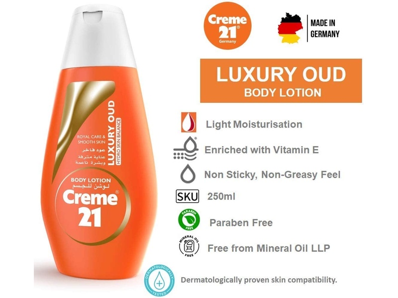 Creme 21 body lotion  luxury oud 250 ml