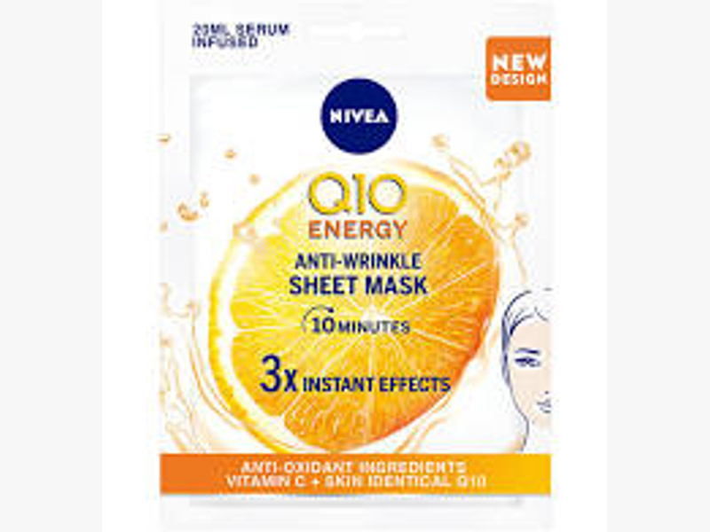 Nivea q10 plus c anti-wrinkle face sheet mask vitamin c Nivea q10 plus c anti-wrinkle face sheet mask vitamin c