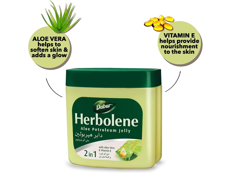 DABUR HERBOLENE PETROLEUM JELLY ALOE VERA 425ML+115ML FREE