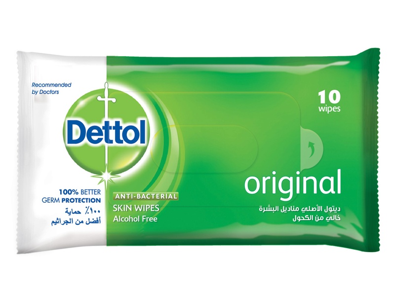 Dettol wipes 10 pack original