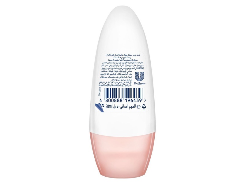 Dove deodorant roll on powder soft 50 ml