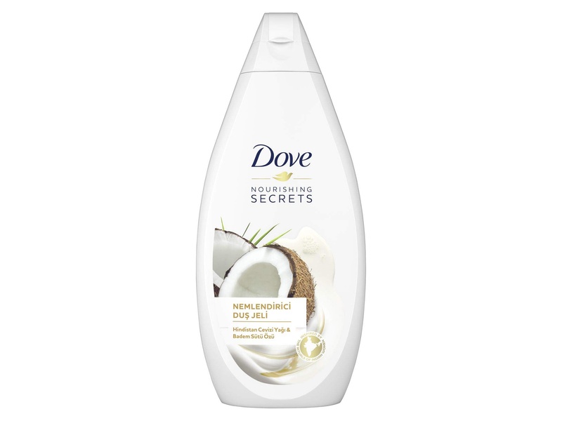 Dove shower gel coconut oil almond milk with kit 250 ml