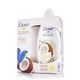 Dove shower gel coconut oil almond milk with kit 250 ml