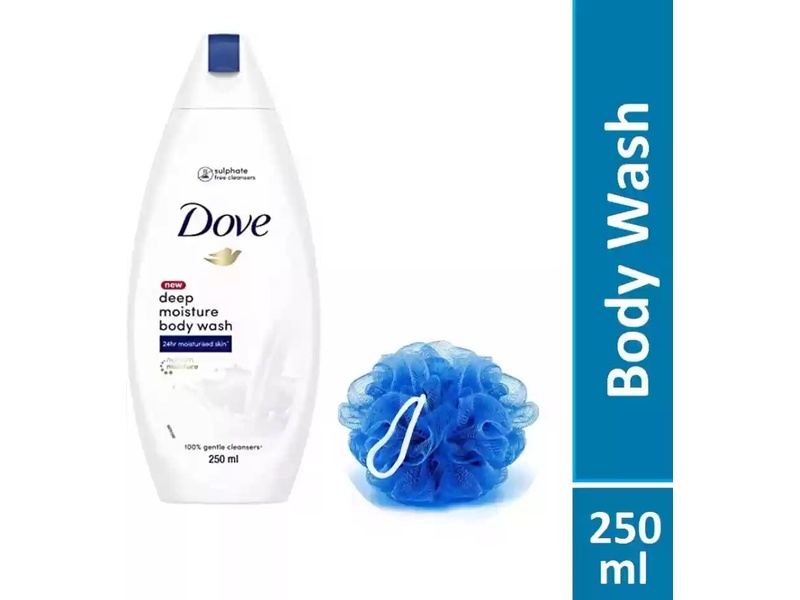 Dove shower gel 250 ml nourishing beauty with kit