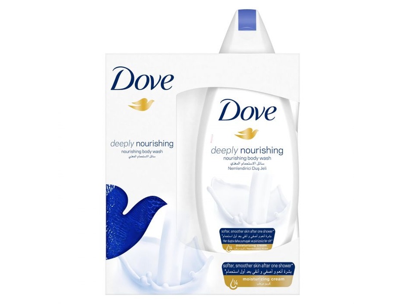 Dove shower gel 250 ml nourishing beauty with kit