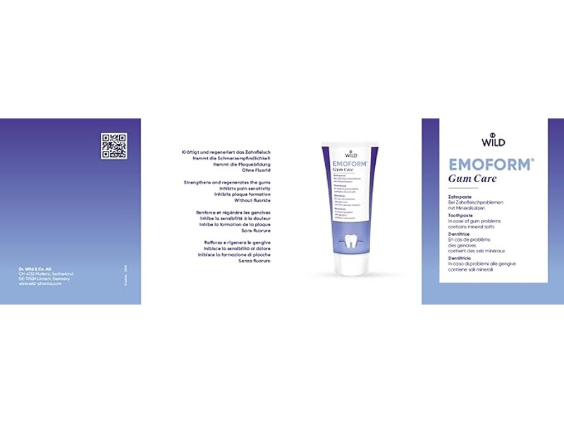Emoform toothpastes 75 ml gum care