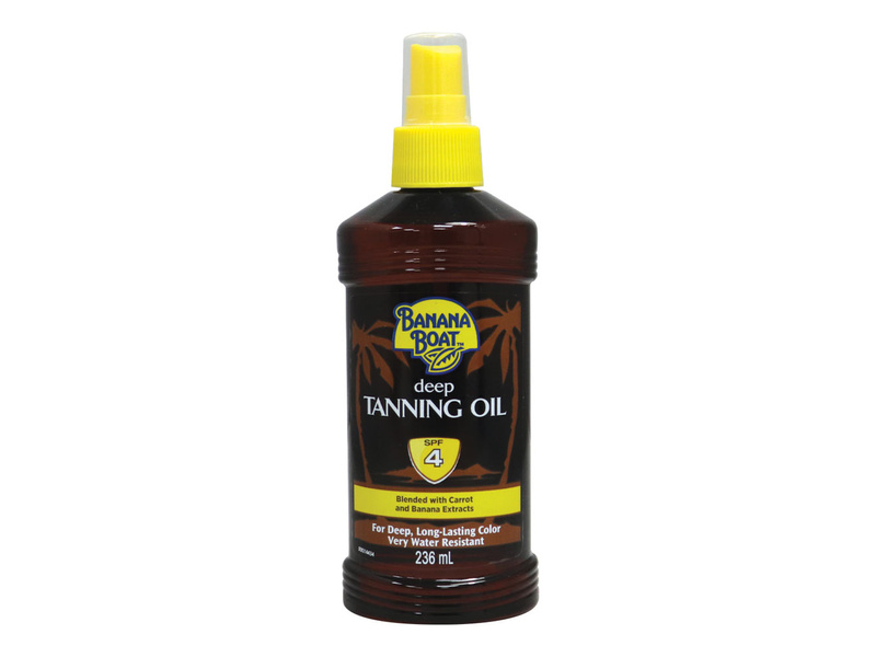 Banana boat deep tanning oil spray sunscreen spf 4 236ml