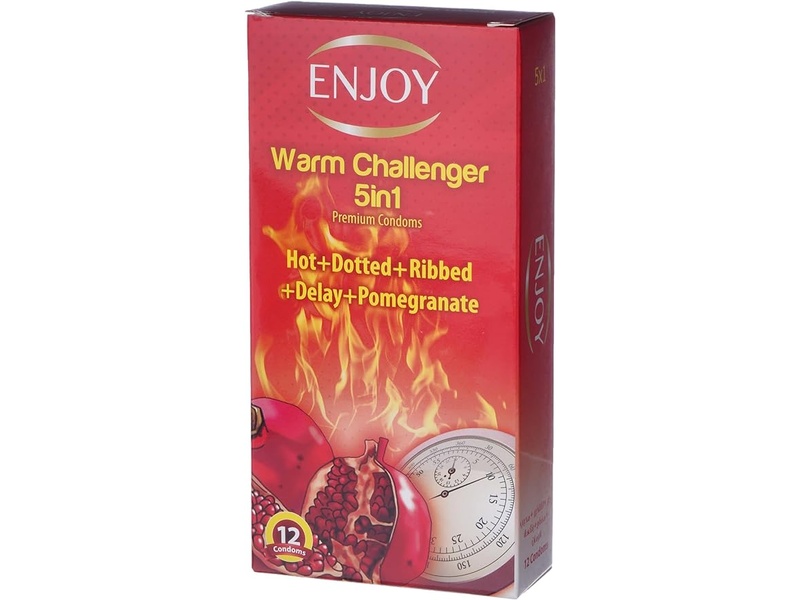 ENJOY CONDOMS 12 PACK WARM CHALLENGER