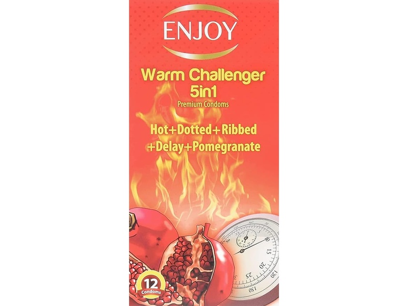 ENJOY CONDOMS 12 PACK WARM CHALLENGER