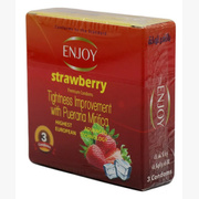 Enjoy condoms 3 pack strawberry