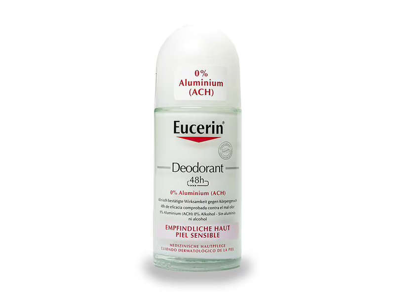 EUCERIN 24H DEODORANT SENSITIVE SKIN ROLL ON 0% ALUMINUM 50 ML