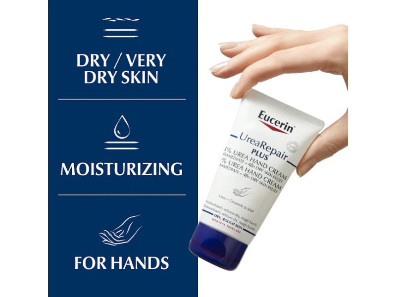 EUCERIN UREA REPAIR PLUS 5% UREA HAND CREAM 75ML