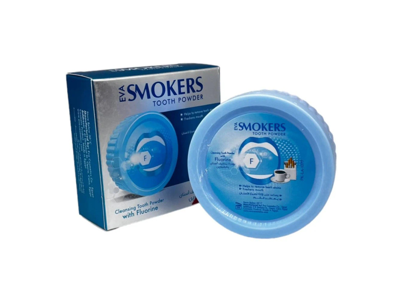 EVA SMOKERS TOOTH POWDER WITH FLUORINE 40GM