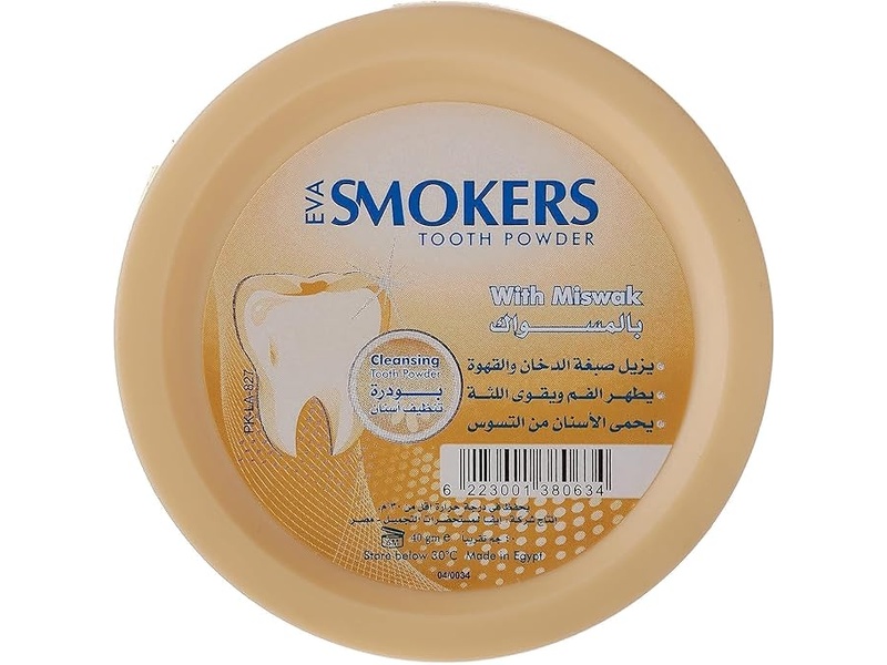 Eva smokers tooth powder with miswak 40gm(0634)