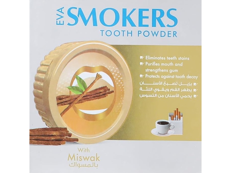 Eva smokers tooth powder with miswak 40gm(0634)