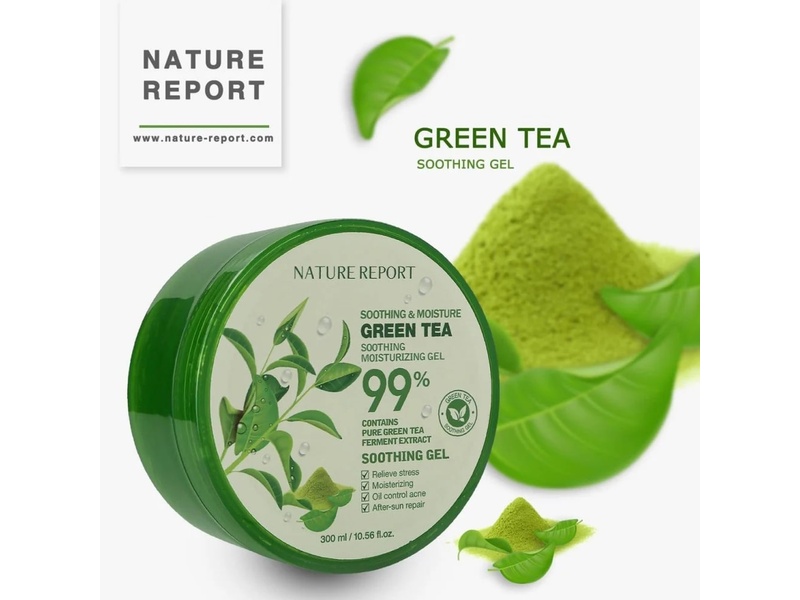 NATURE REPORT BODY GEL 99% GREEN TEA 300 ML