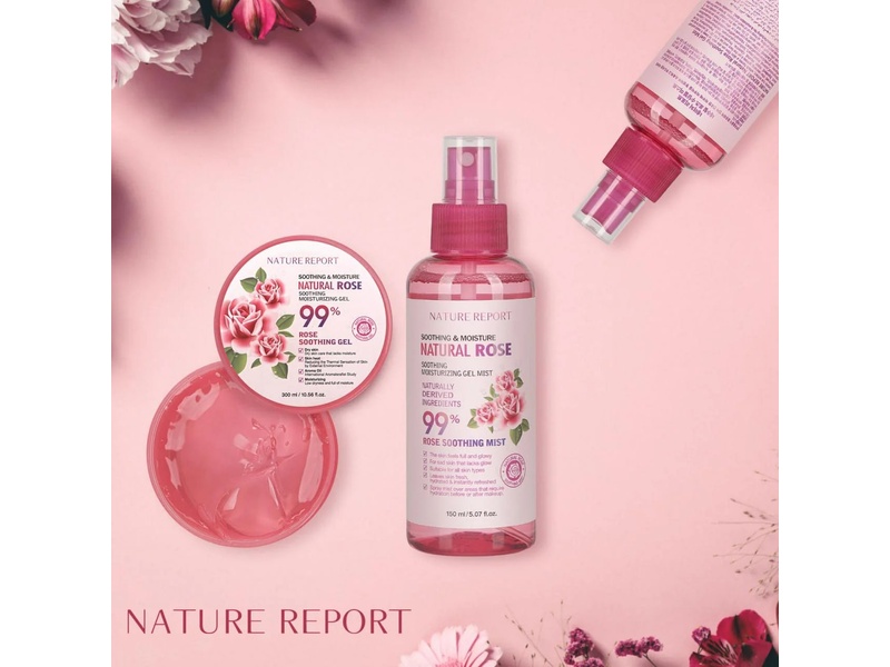 Nature report body gel spray 99% rose  150 ml