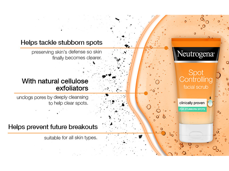 Neutrogena scrub spot contr oil free 150ml