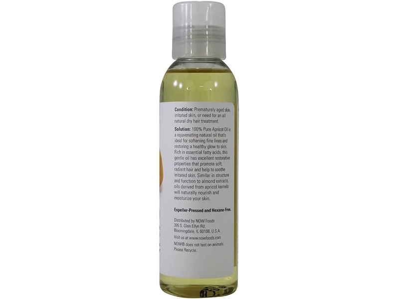 Now solutions apricot oil 100%pure moisturizing 118ml