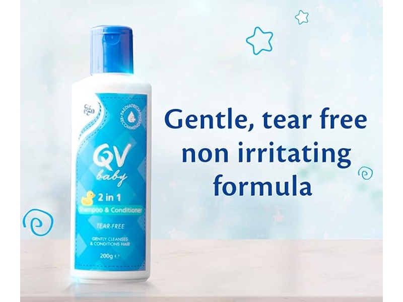 Qv baby 2 in 1 shampoo & conditioner 200gm