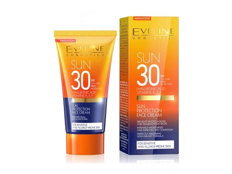 EVELINE SUN PROTECTION CREAM 50 ML HYALURONIC ACID SPF 30