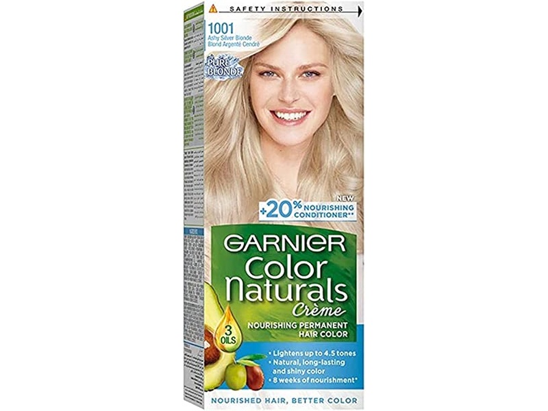 Garnier hair color nature 1001 ashy silver blonde