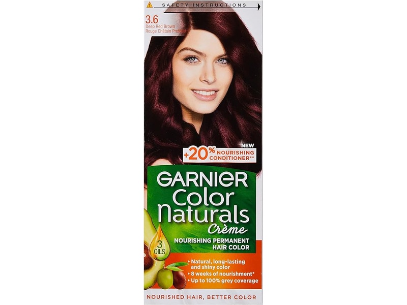 Garnier hair color nature 3.6 dark reddish brown